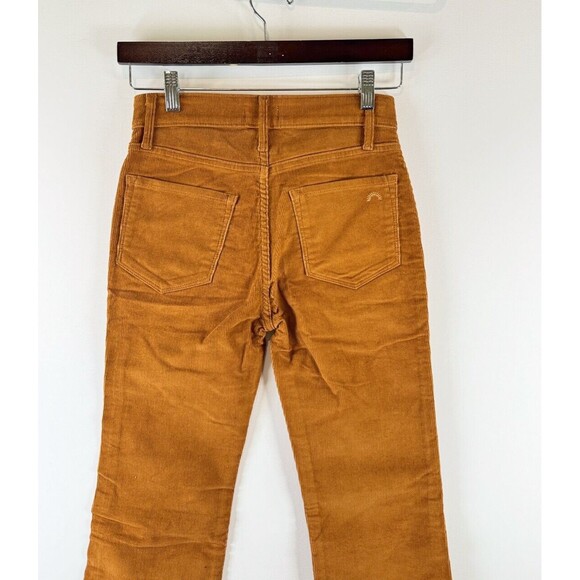 NWT Porter Blue Jeans Mustard The Wanderer Corduroy Flare Bell Bottom Retro 24 - Picture 7 of 10